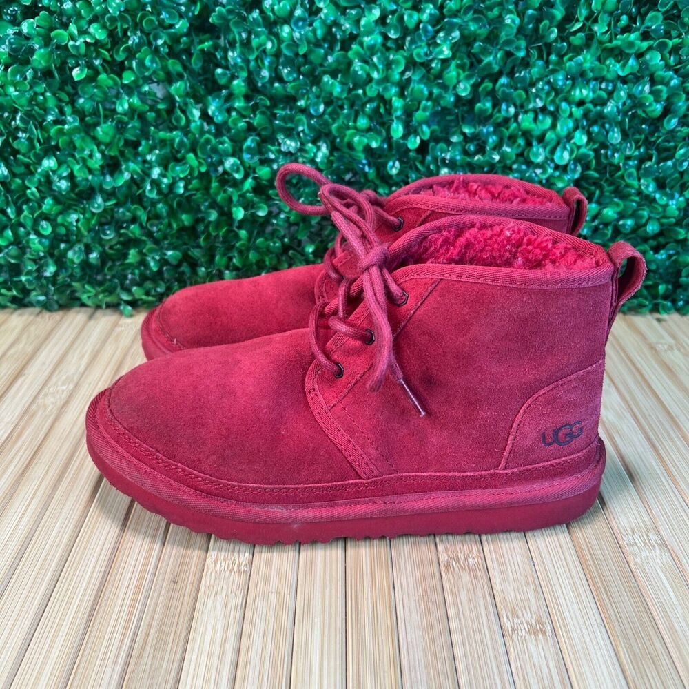 UGG Neumel lI Boot Samba Red Big KID Size 5 Women's 6.5